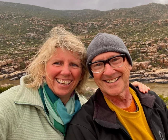 Theresa and Kevin, partners and guides of Circles of Stone wilderness retreats in South Africa